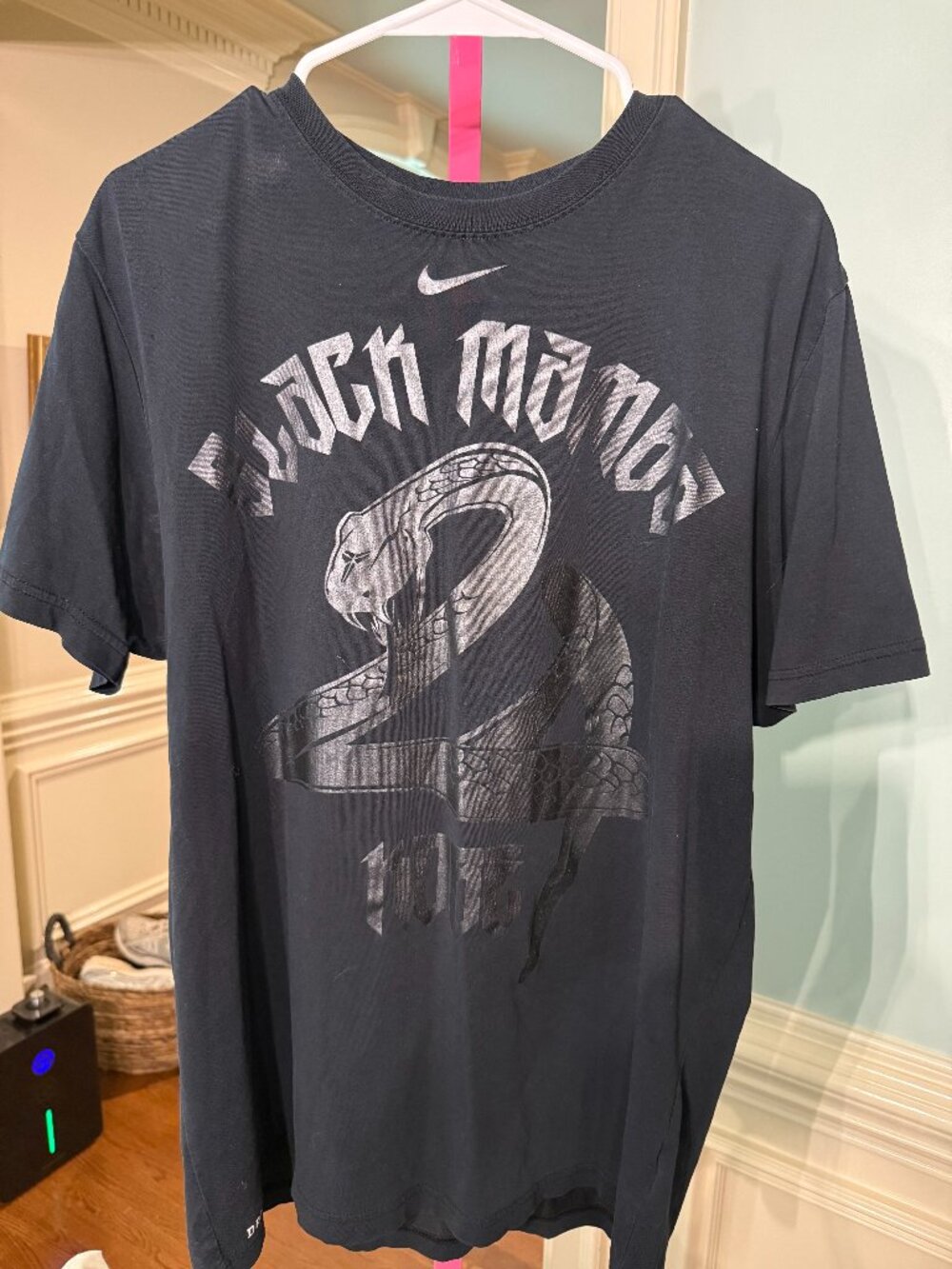 Nike Black Mamba 2009 T-shirt Kobe Bryant 5 Rings - Size L (Dri-Fit)